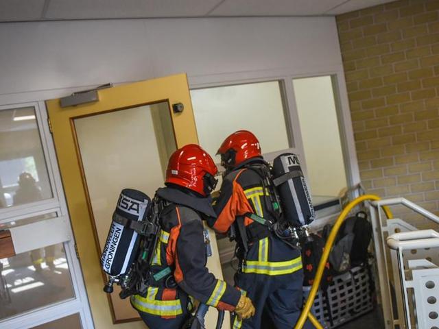 Brand op school?